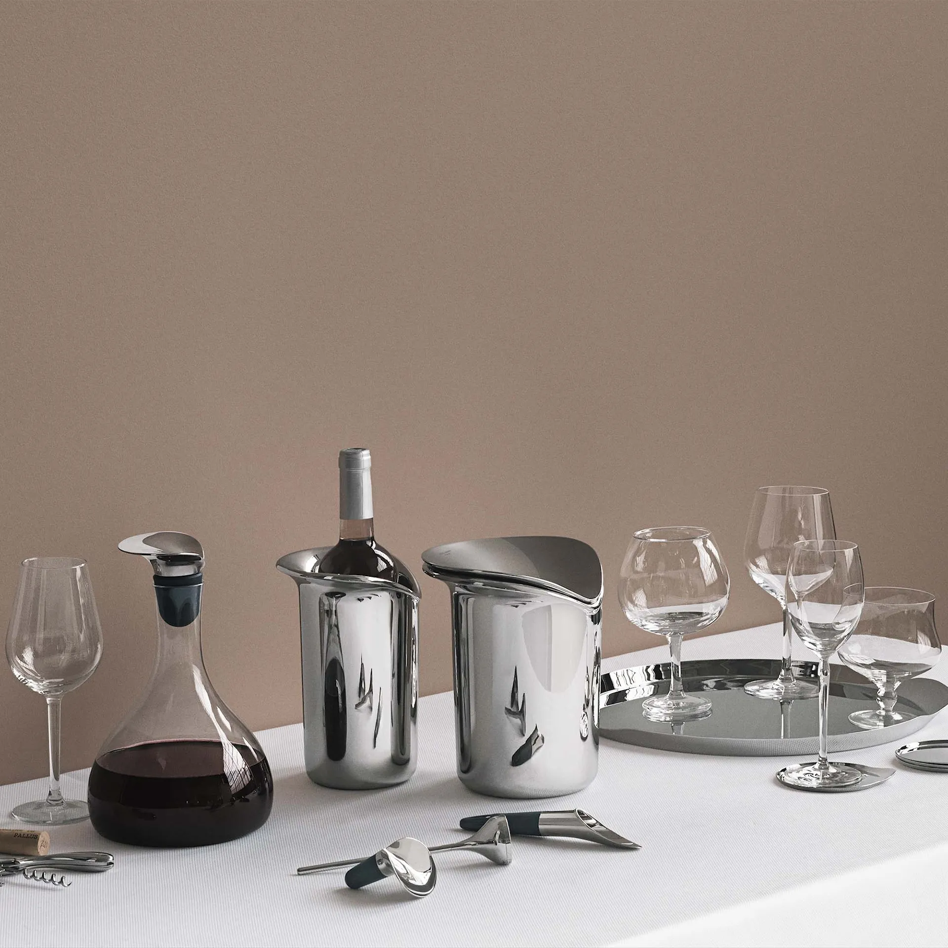 Wine & Bar Ice Bucket & Tong - Georg Jensen - NO GA