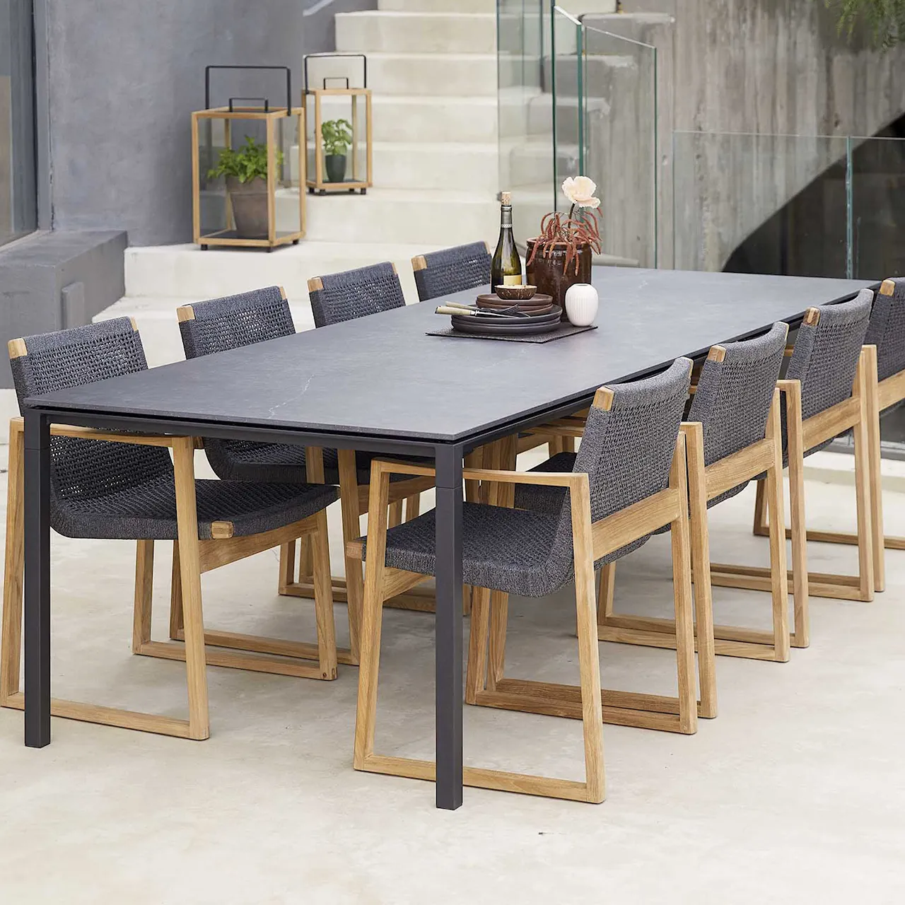 Rent spisebord 280x100 cm Lava Grey