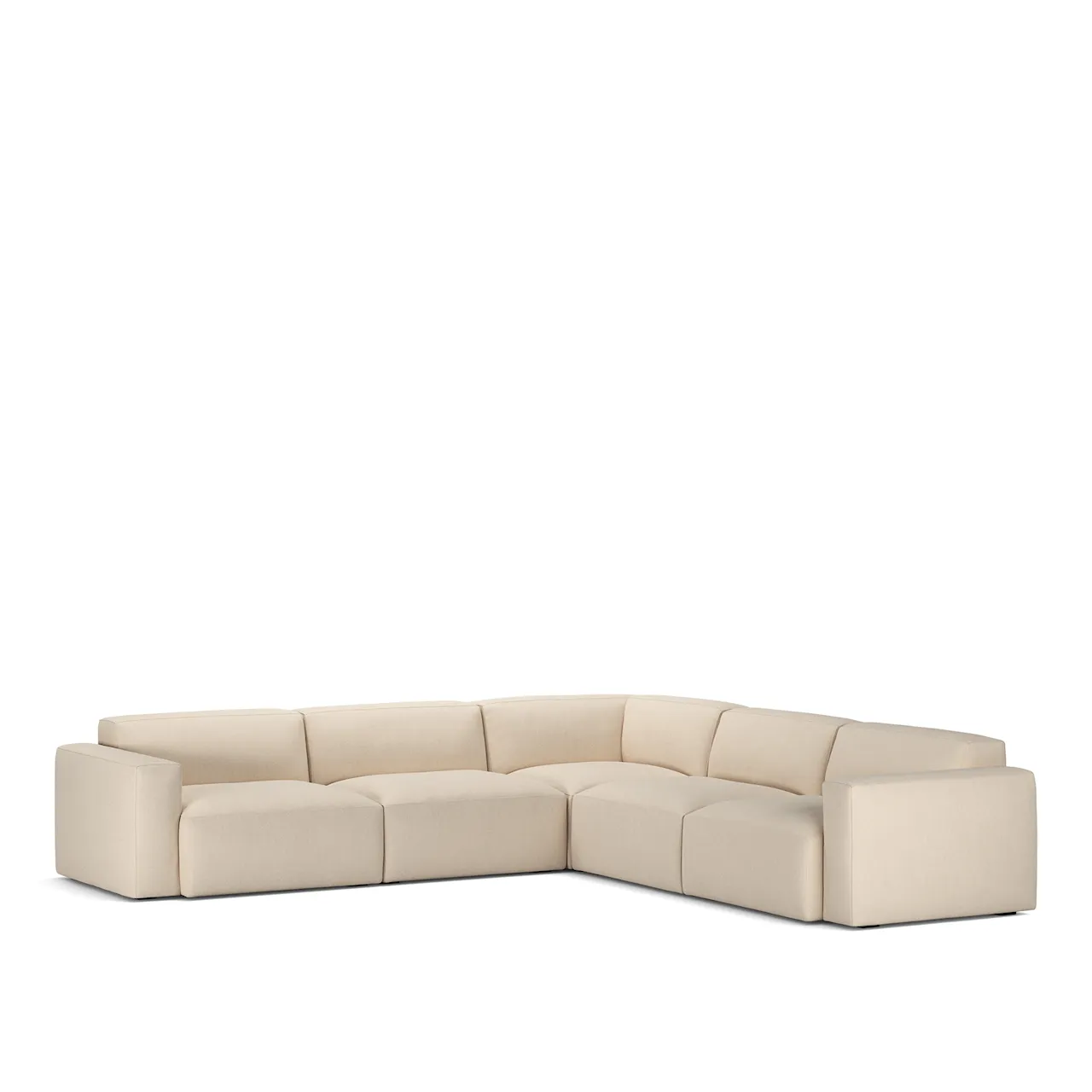 Brick 5-Seater Corner Lario 12 Fixed Upholstery
