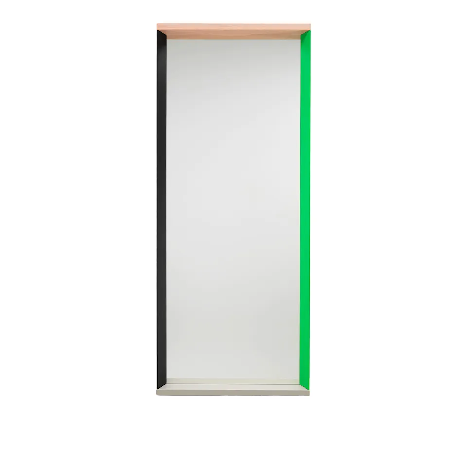 Colour Frame Mirror, Large, Green/Pink