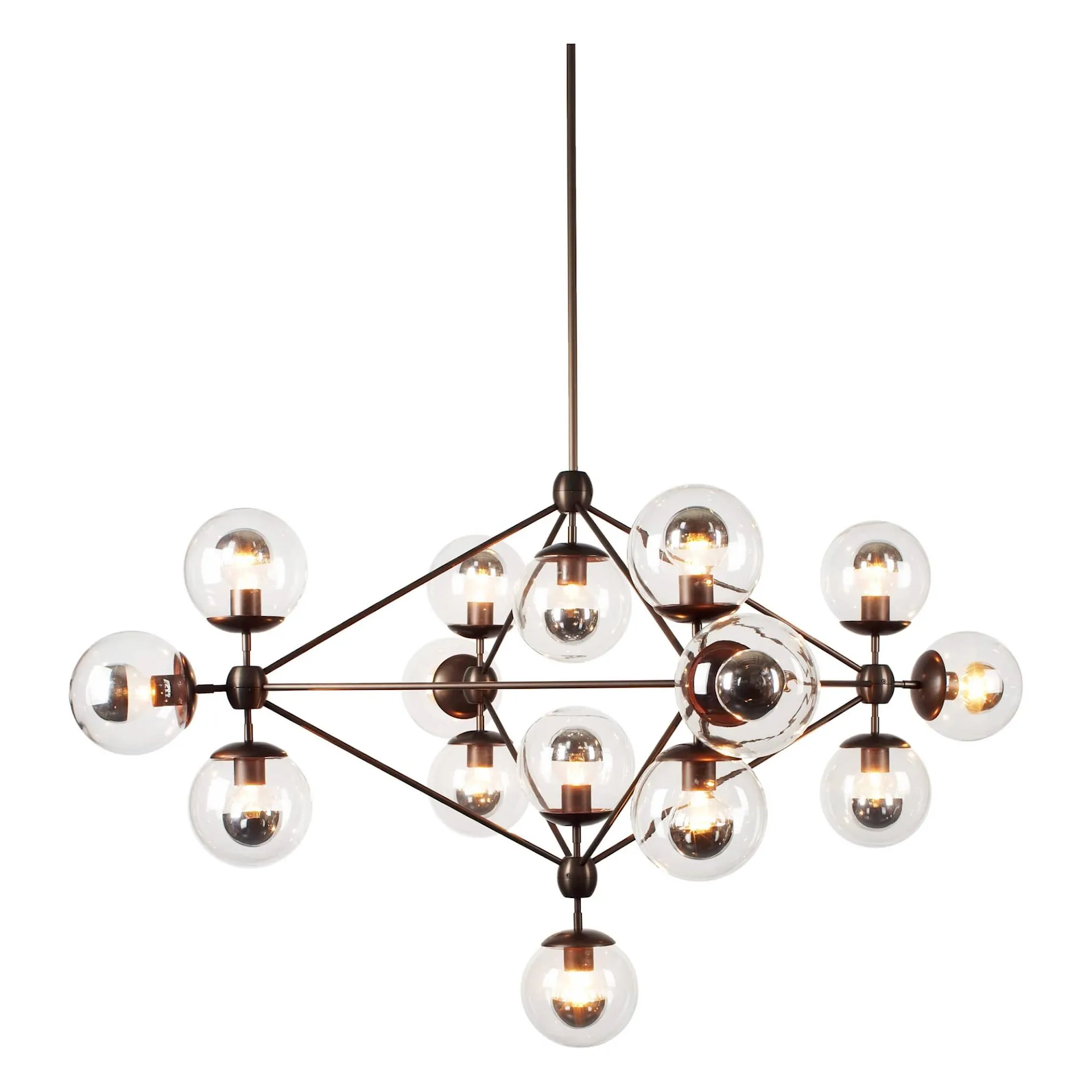 Modo Chandelier 15 Globes - Roll & Hill - Jason Miller - NO GA