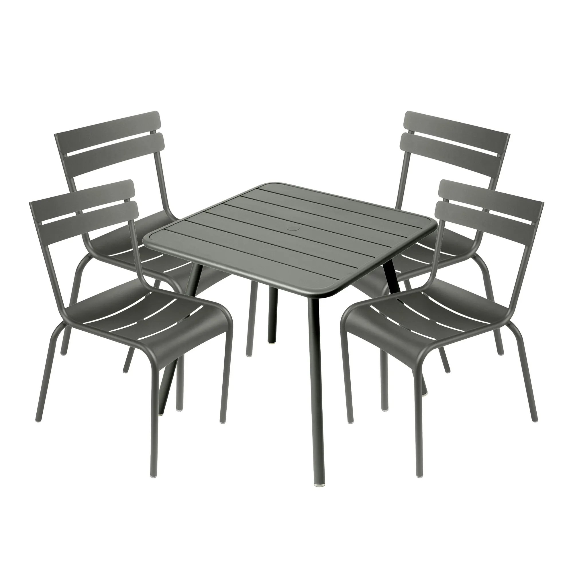 Luxembourg spisegruppe firbent bord & 4 stoler - 1