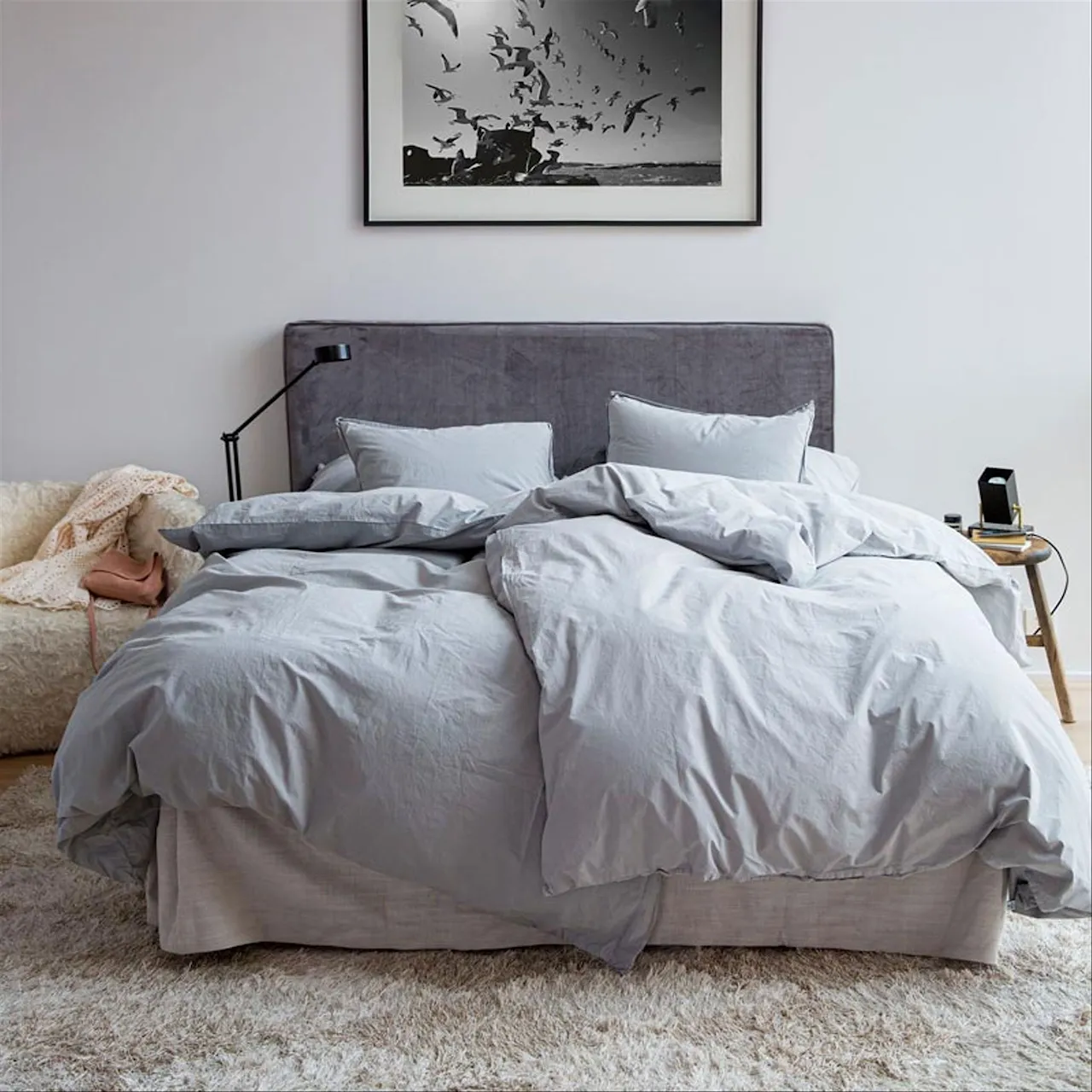 Alexandra Velvet Dark Grey sengegavl