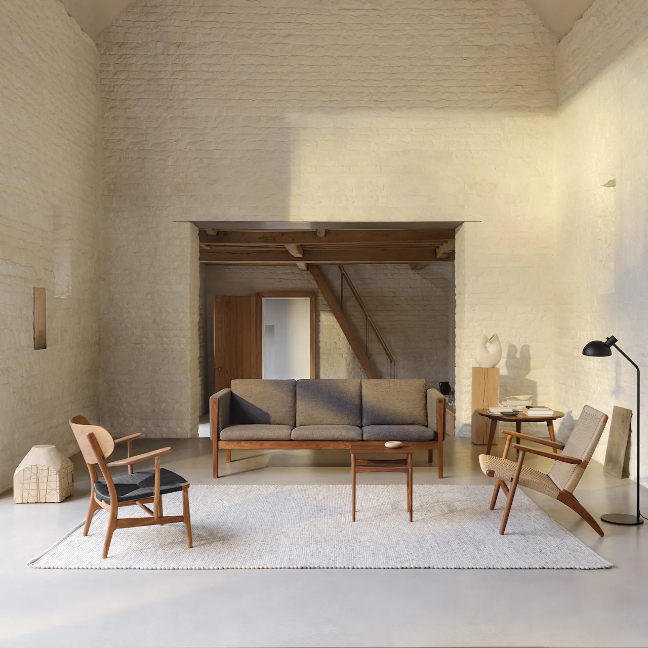 CH163 3-seters sofa