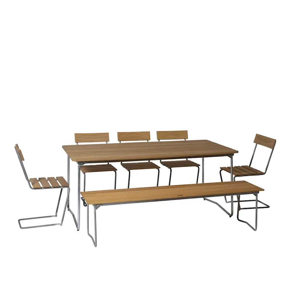 The Classic Series - B31 Table, Bench 9 & 5 pcs Chair 1
