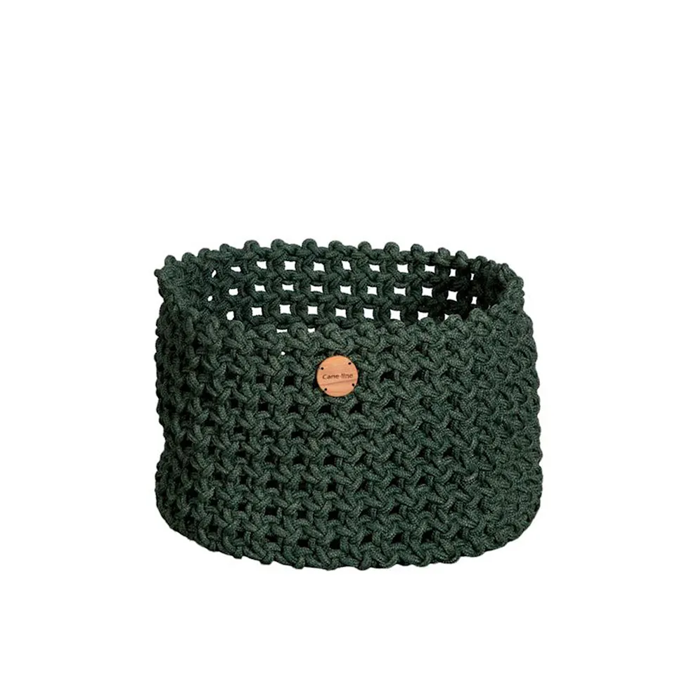 Soft Rope Korg Stor, Dark Green,  Cane-line Soft Rope