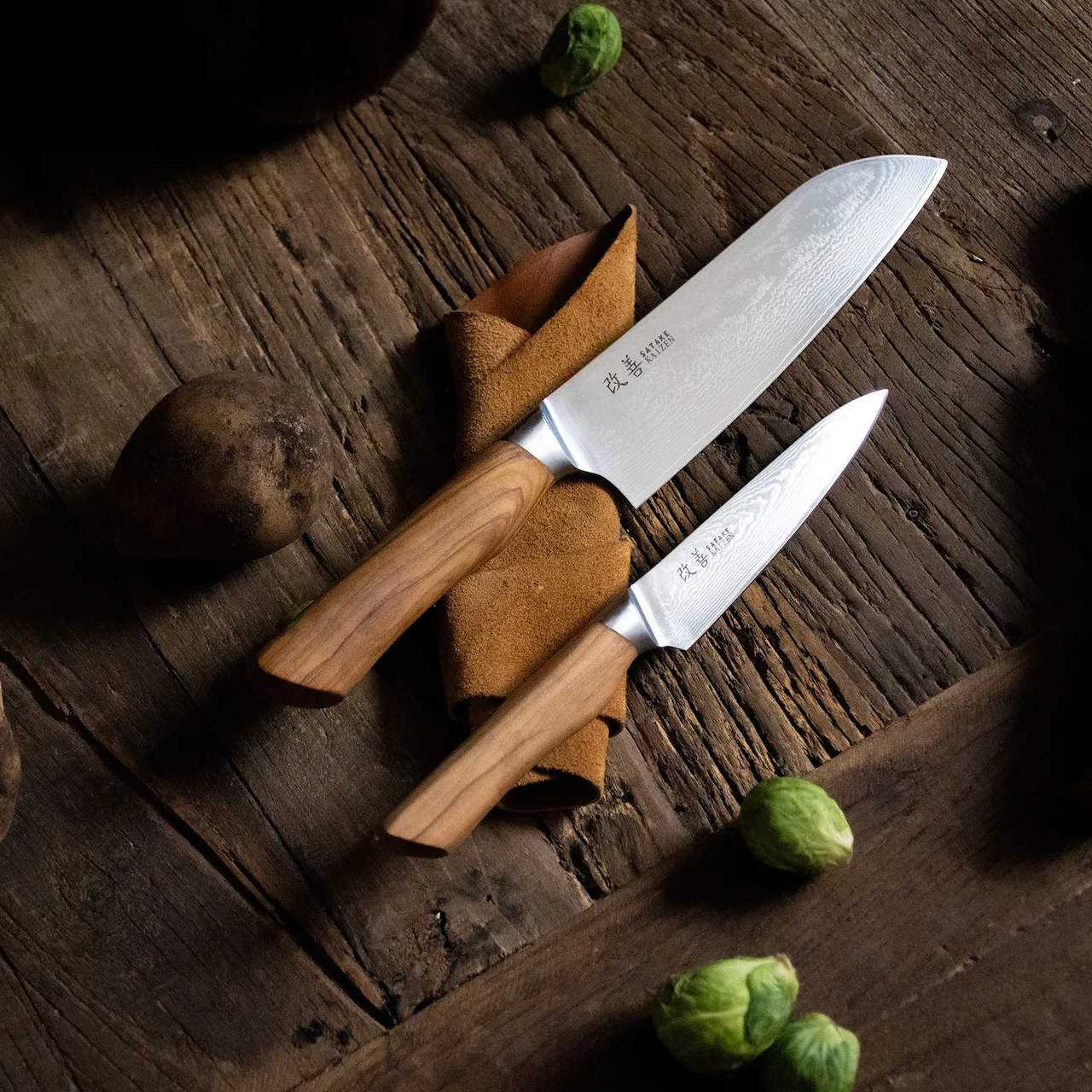 Kaizen Knivsett 2 stk - Santoku & Petty