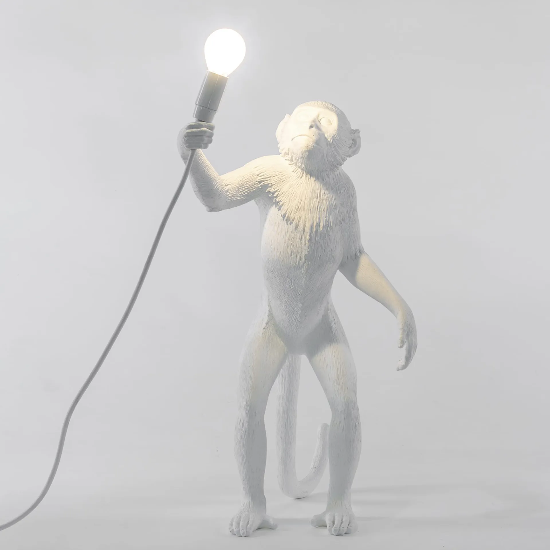 Monkey Lamp Standing White - Seletti - NO GA