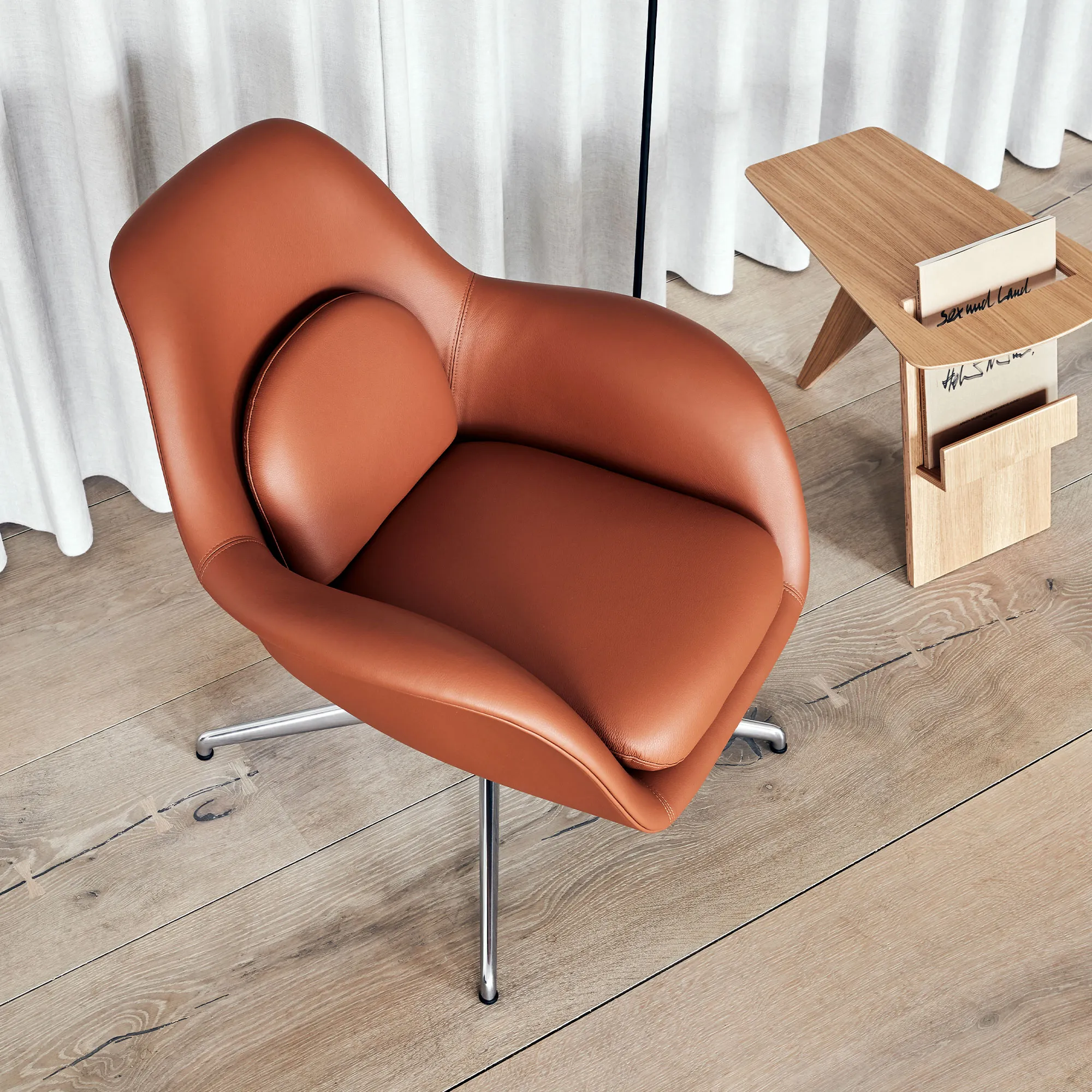 Swoon Petit svingbar lenestol krom - 3