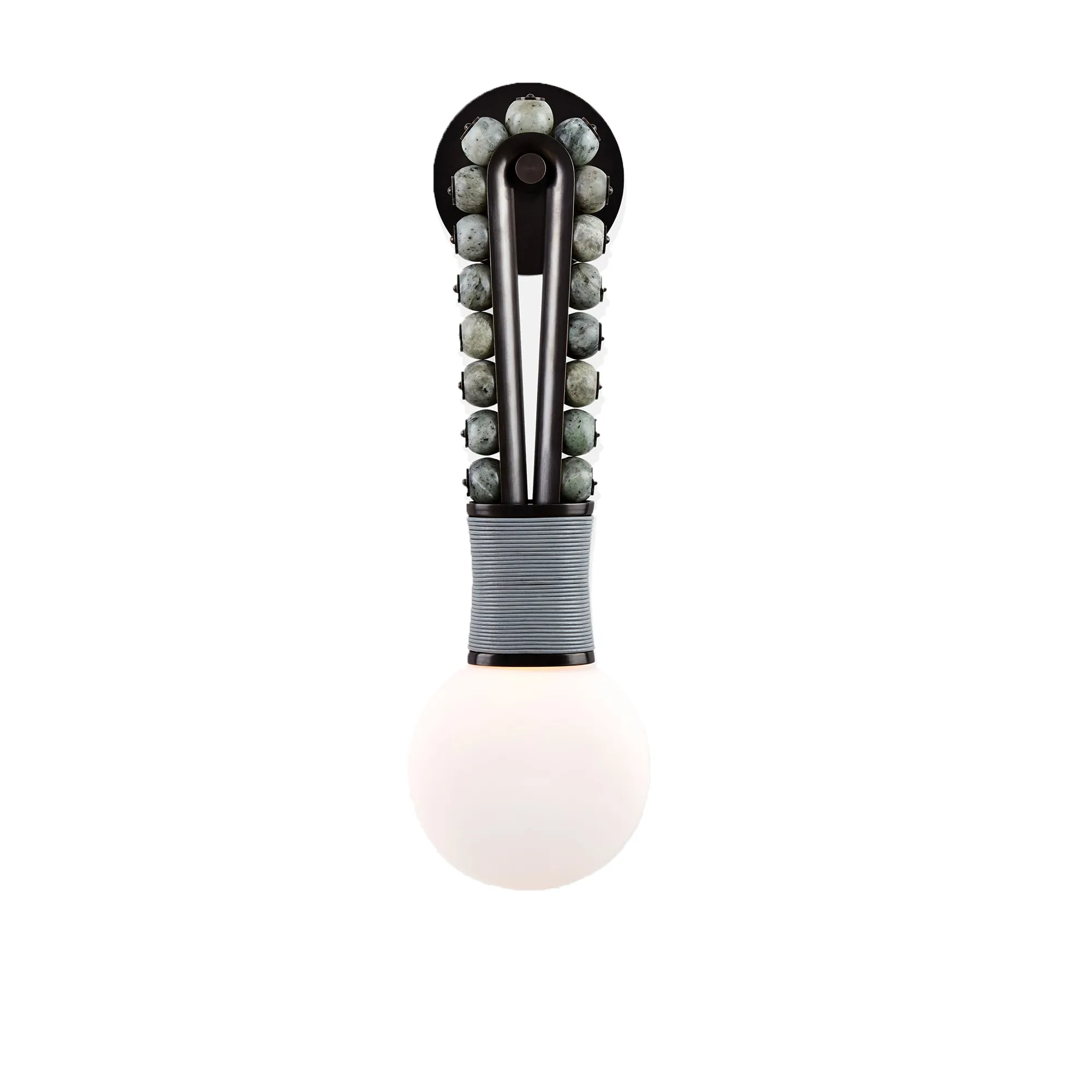 Talisman : Loop Sconce - Blackened Brass/Jade - 1
