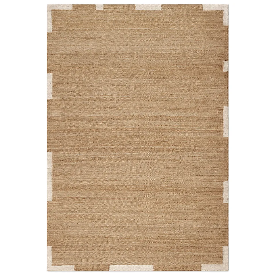 Jute Edge Cream jute-teppe
