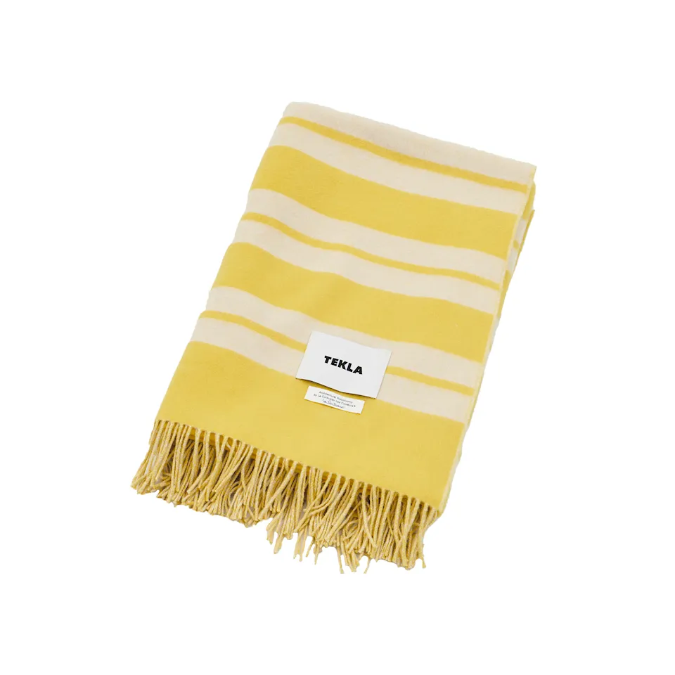 Le Corbusier Blanket - Blanc/Le Jaune Vif