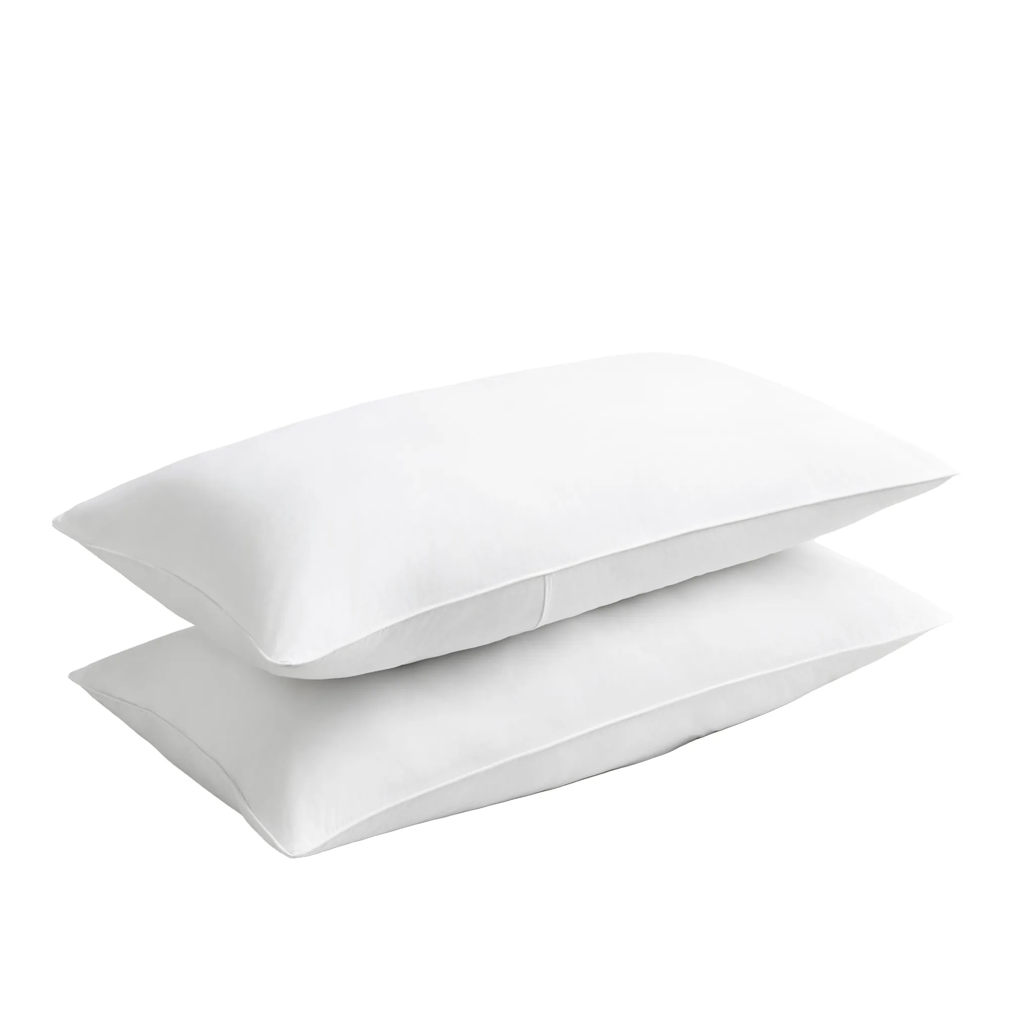 Percale Crisp White/White putetrekk 2-pakning - 1