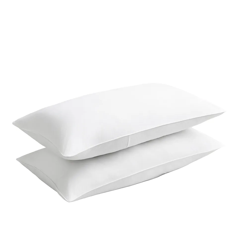 Percale Crisp White/White putetrekk 2-pakning