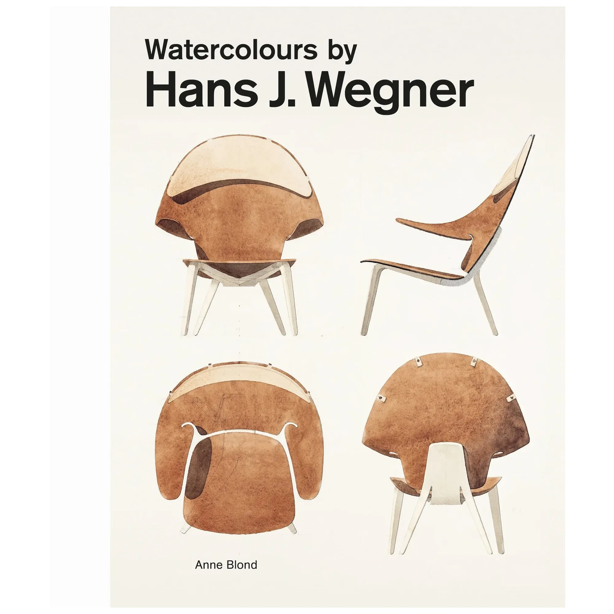 Watercolours by Hans J. Wegner kunstbok - 1