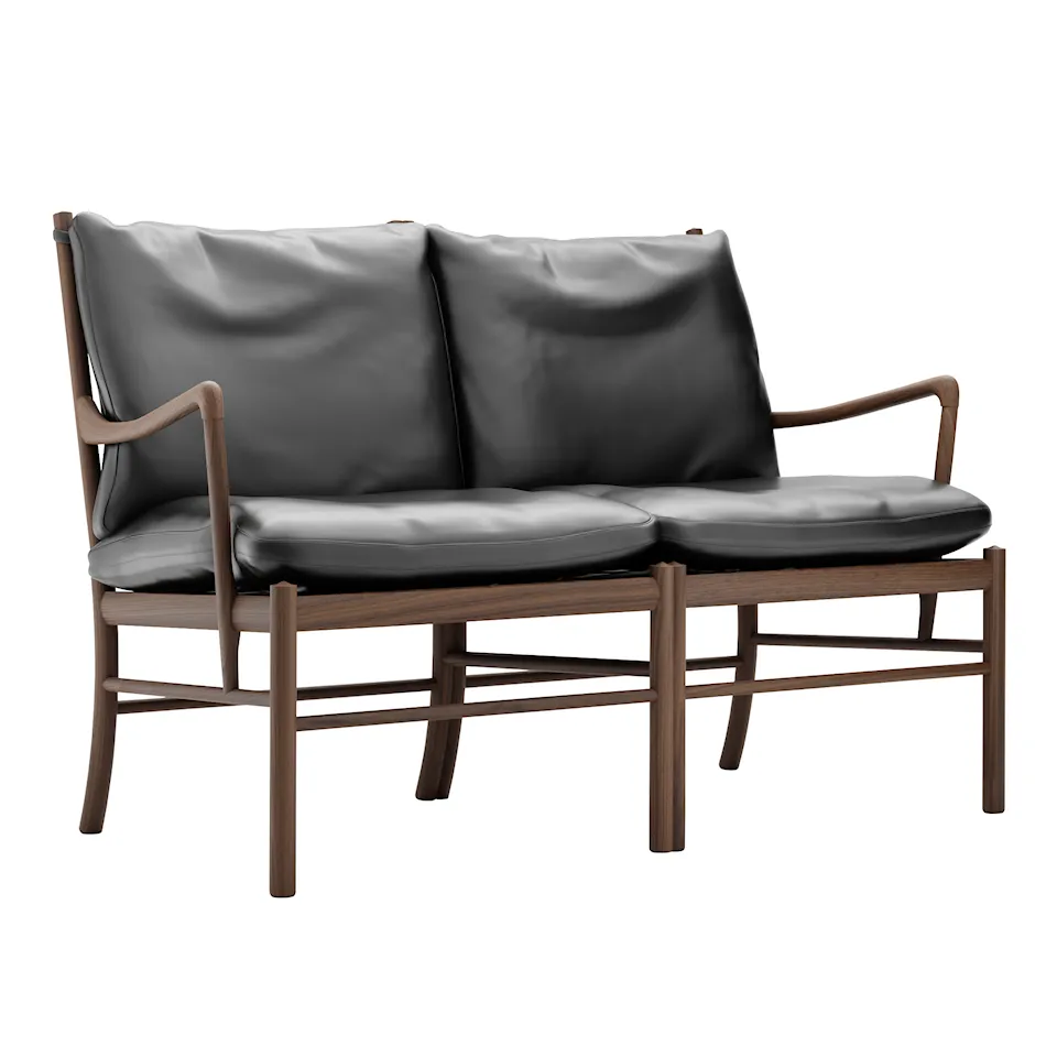 OW149-2 Colonial 2-seters sofa valnøtt