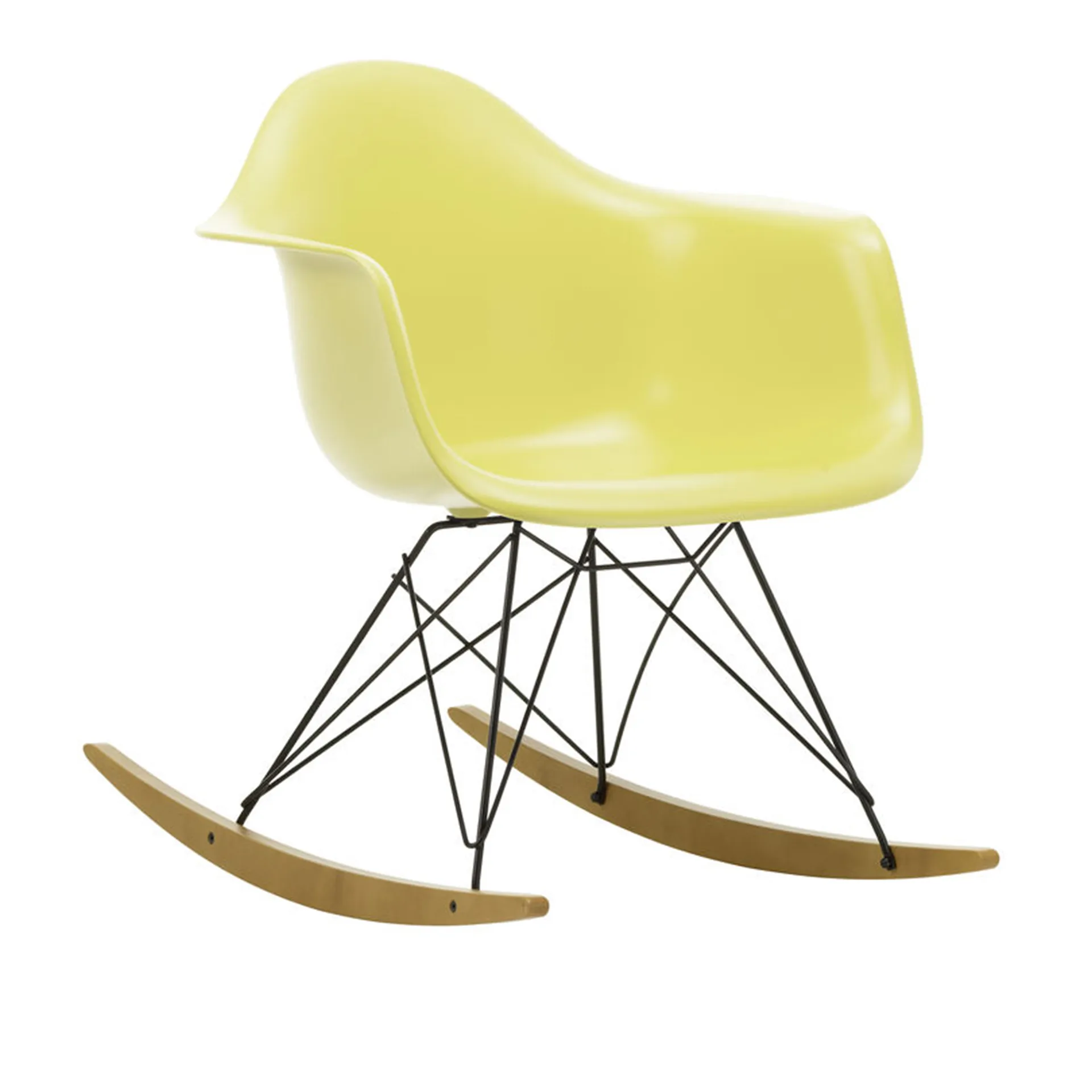 Eames RE Plastic Armchair RAR gyngestol Basic Dark/Golden Maple - Vitra - Charles & Ray Eames - NO GA