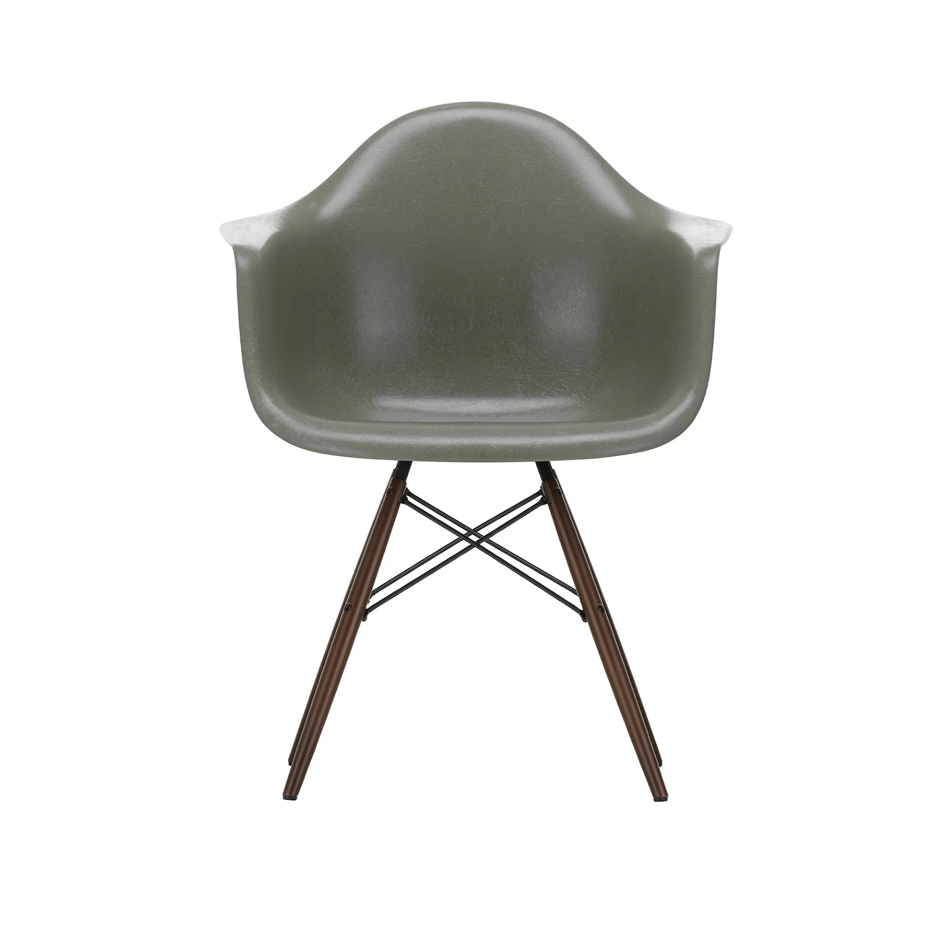 Eames Fiberglass Armchair DAW lenestol Dark Maple - Vitra - Charles & Ray Eames - NO GA