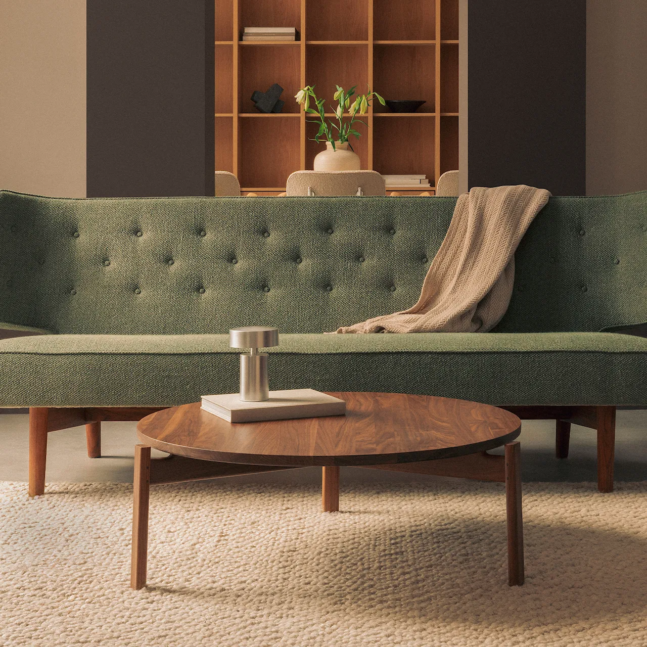 Radiohus 2-seters sofa eik