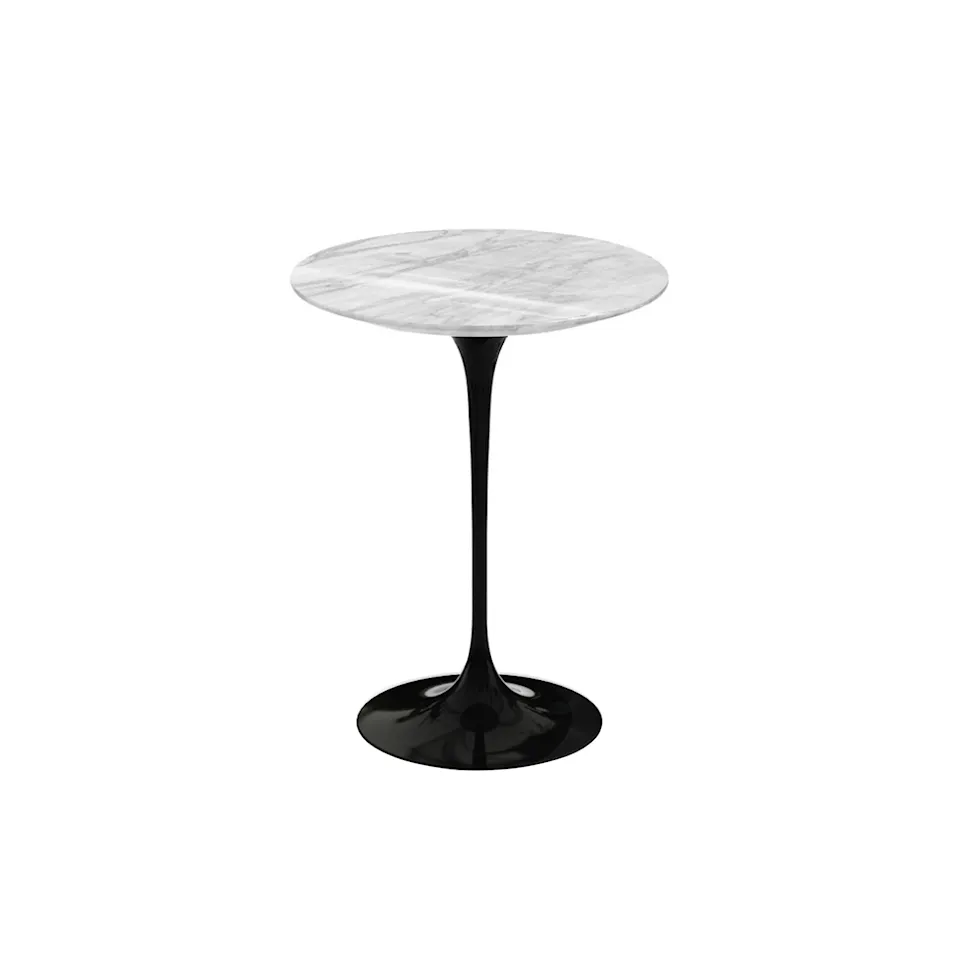 Saarinen Round sidebord Ø 41 cm Black