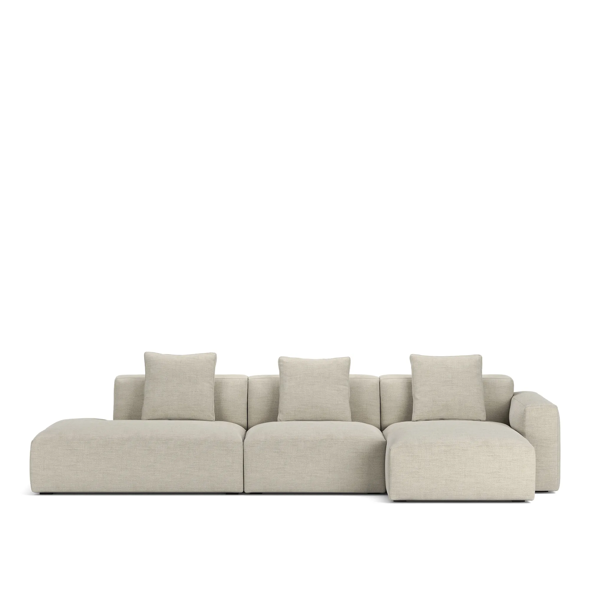 Brick 3-seters sofa sjeselong åpen ende venstre - 10