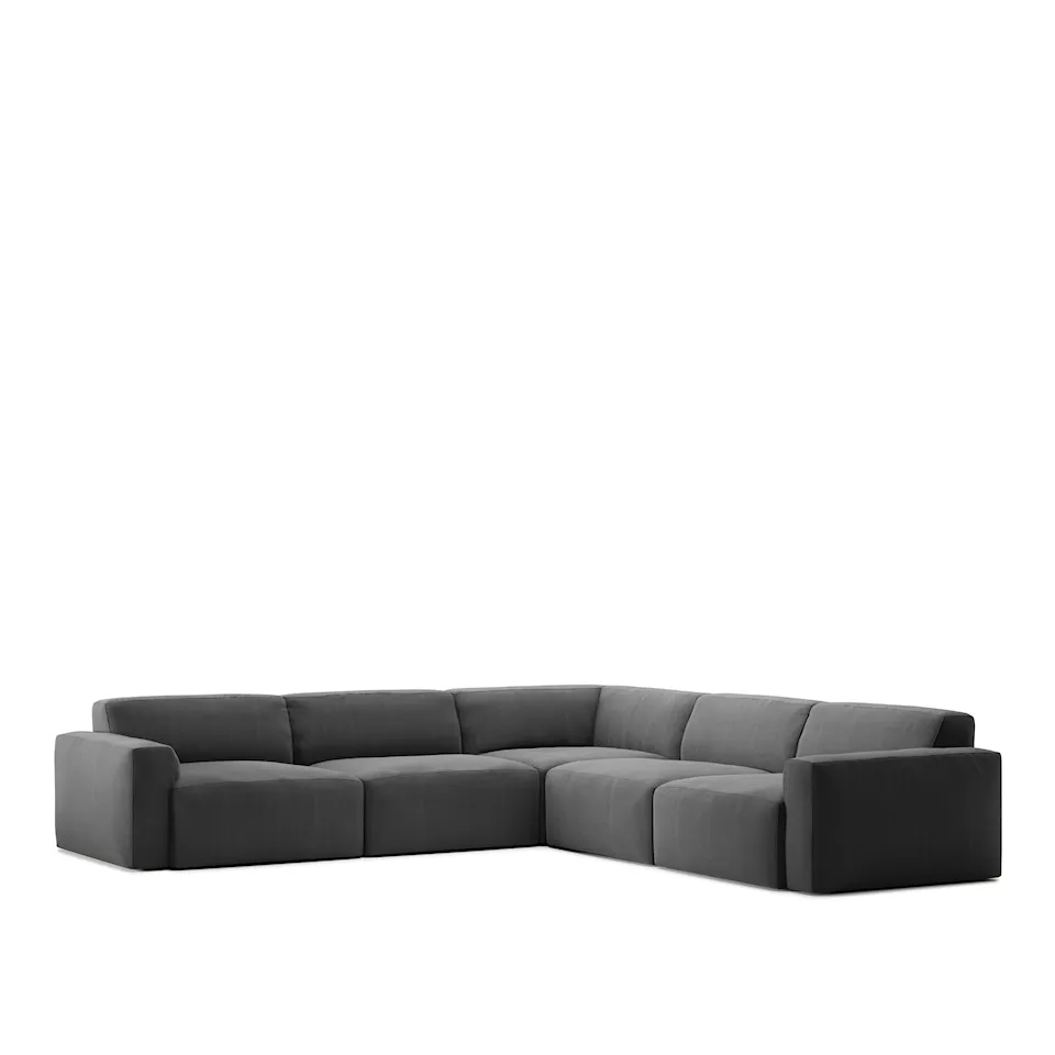 Brick 5-Seater Corner - Shadow Dark Grey