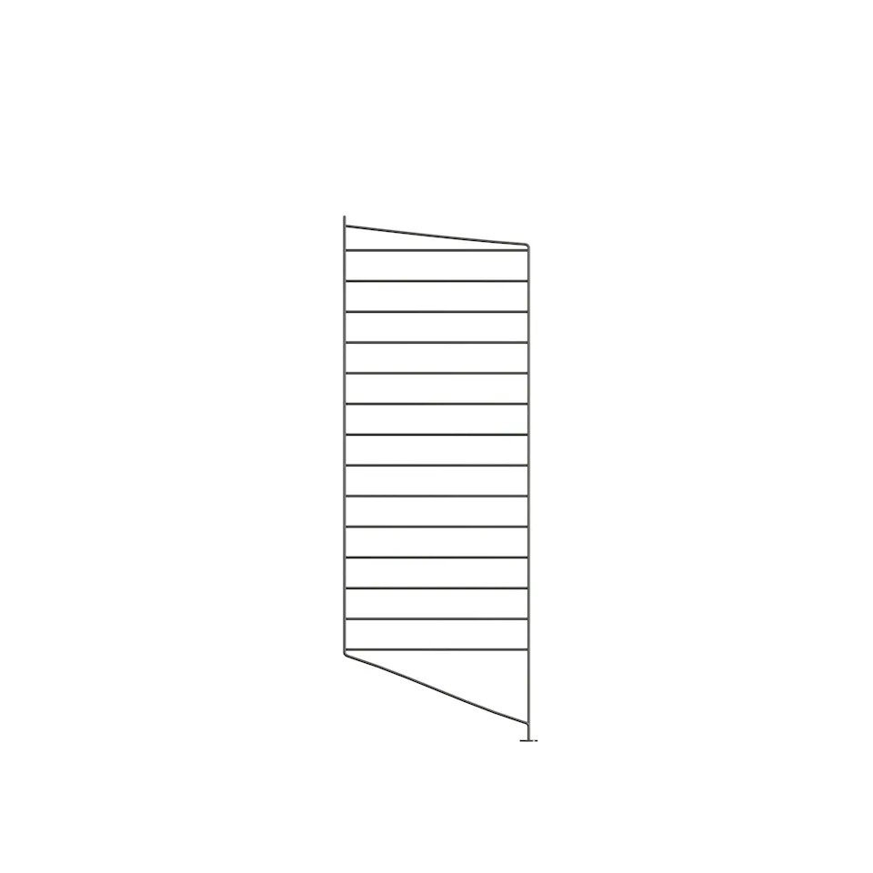 Gulvgavl 85x30cm 1-pack mørkegrå