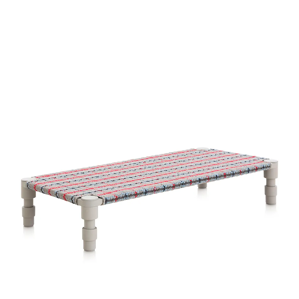 Garden Layers Single Indian Bed - Tartan Blue