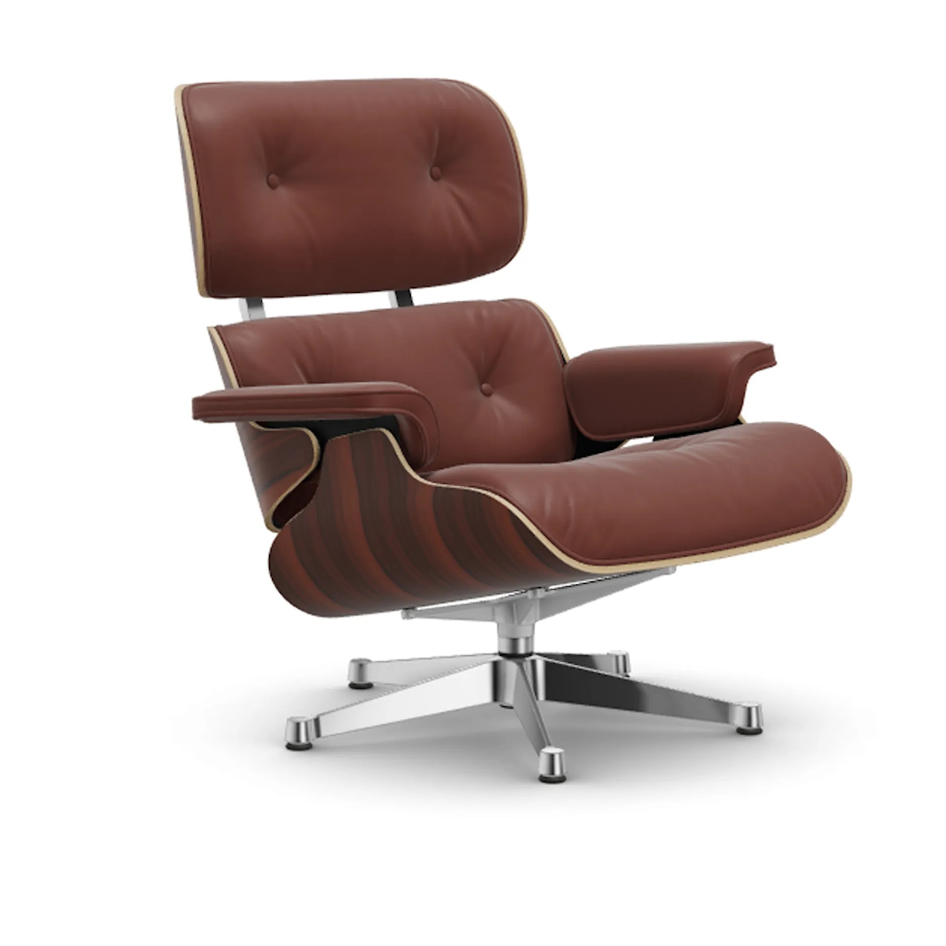 Eames Lounge Chair Santos Palisander Polished lenestol - Vitra - Charles & Ray Eames - NO GA