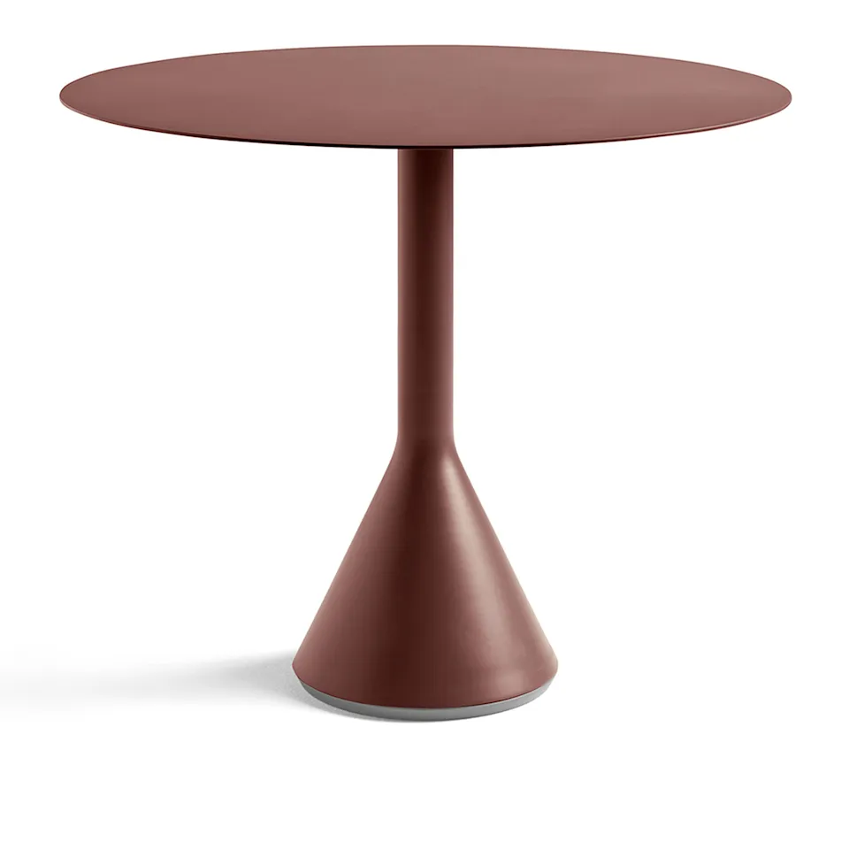 Palissade Cone Table Ø90 x H74 1 Column - Iron Red