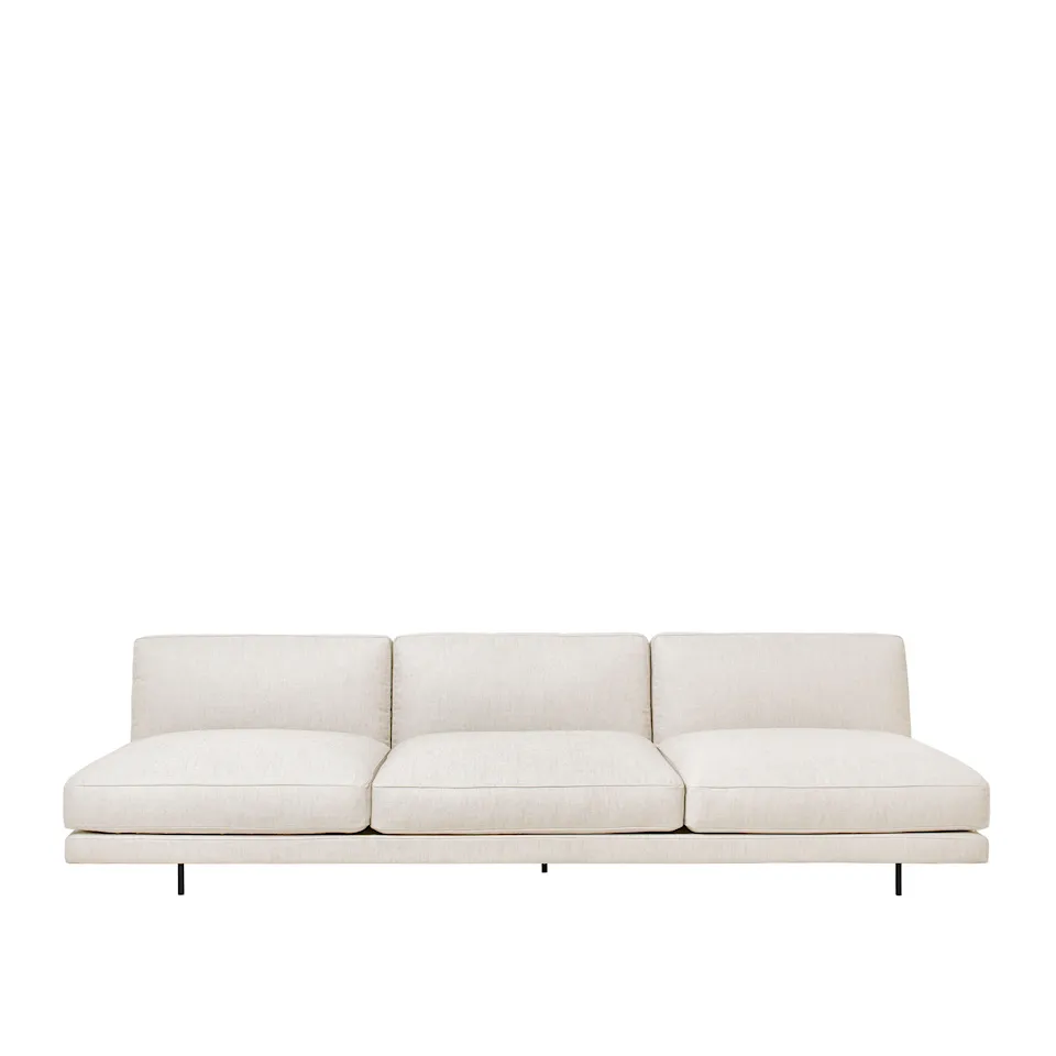 Flaneur 3-seters sofa Matt Black