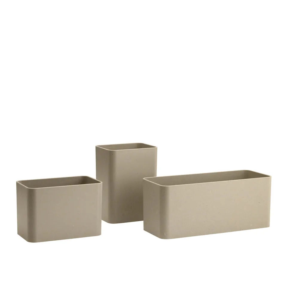 Organizers Beige, Set Om 3