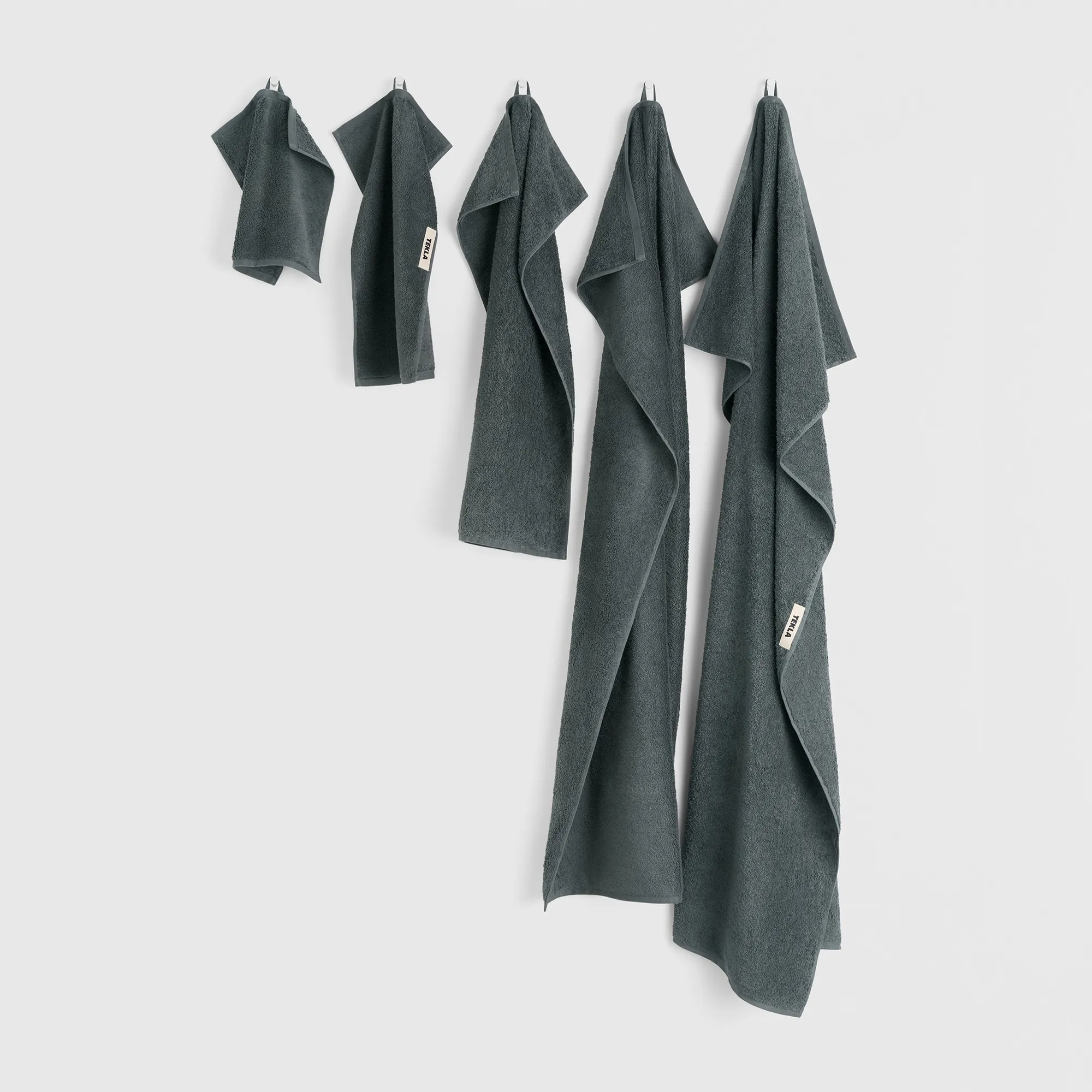 Terry Charcoal Grey håndkle - 4