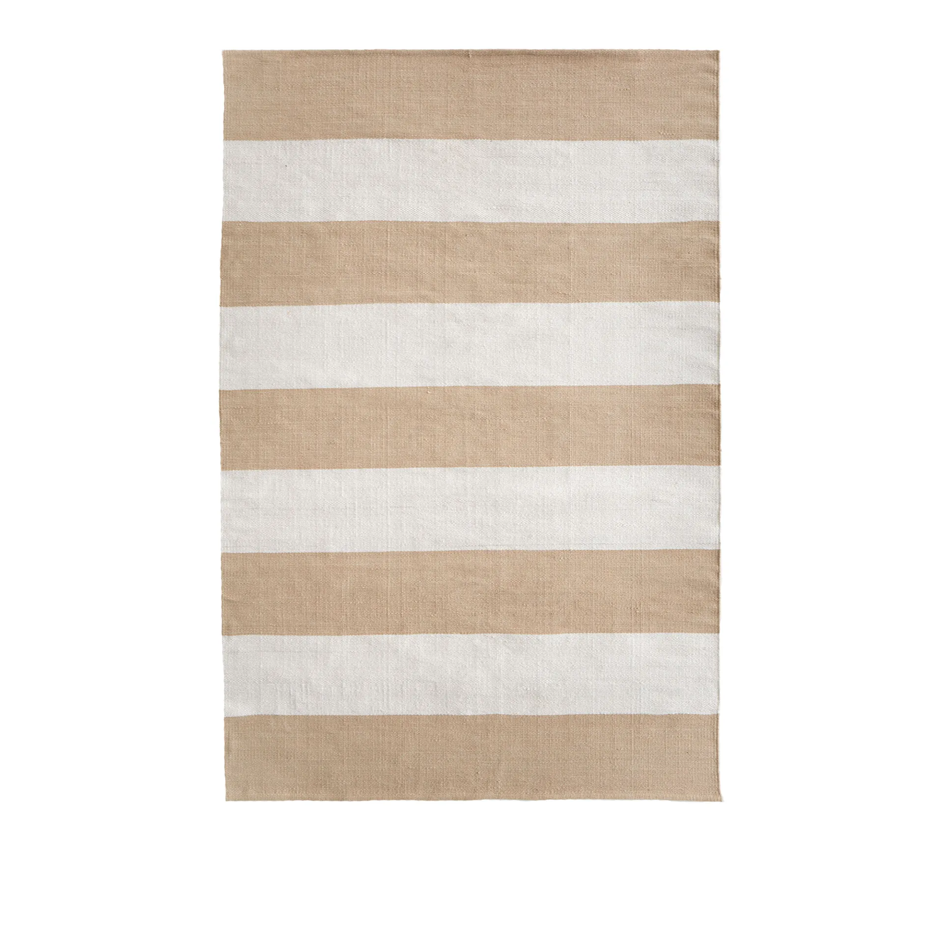 Outdoor Stripe Teppe - White/Beige - Nordiska Galleriet Rugs - NO GA