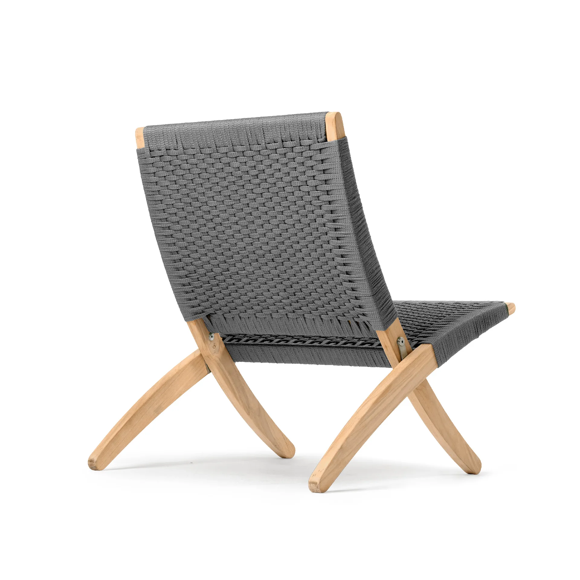 MG501 Outdoor Cuba Chair, Ubehandlet teak/Charcoal 1402 - Carl Hansen - NO GA