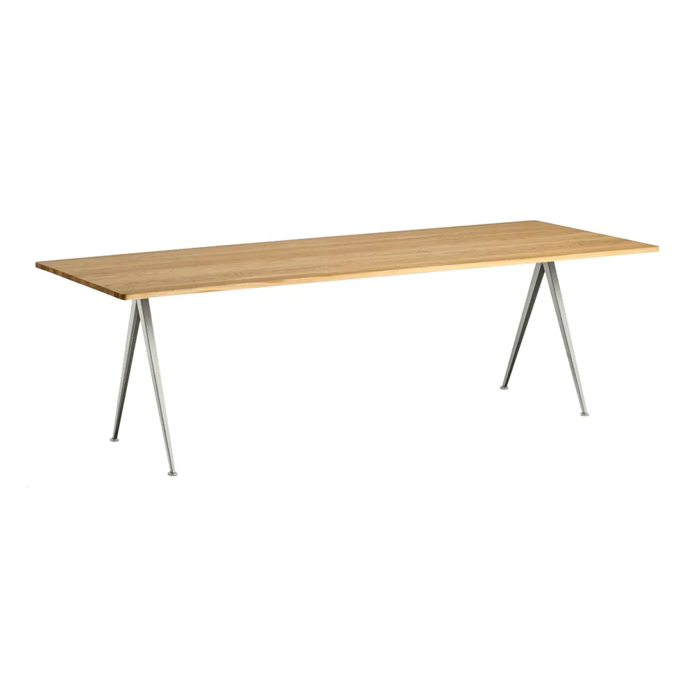Pyramid 02 table 85x250 cm beige powder coated steel - 1