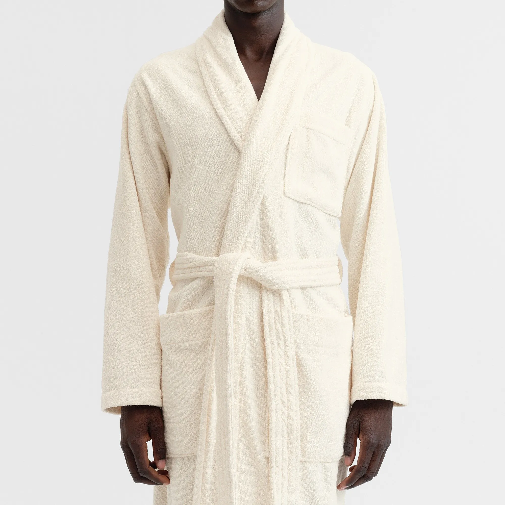 Classic Solid Ivory badekåpe - 3