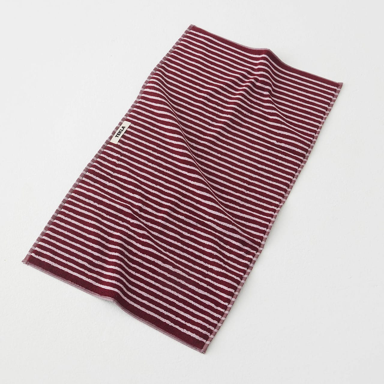 Terry Towel Striped Red  Rose
