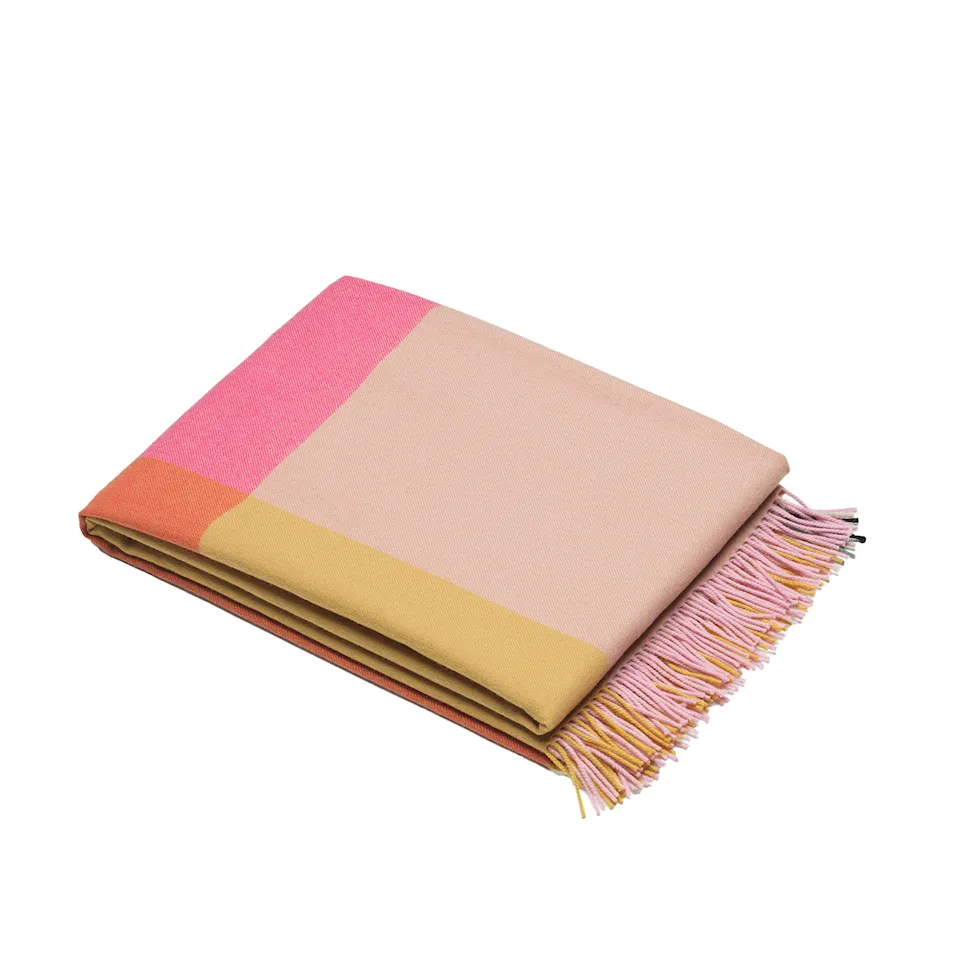 Colour Block Blankets Pink-Beige