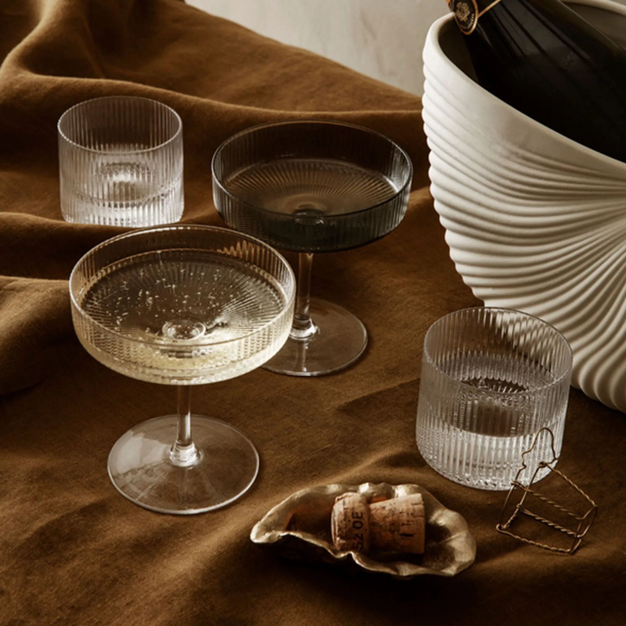 Ripple Low drikkeglass 4-pakning - 7