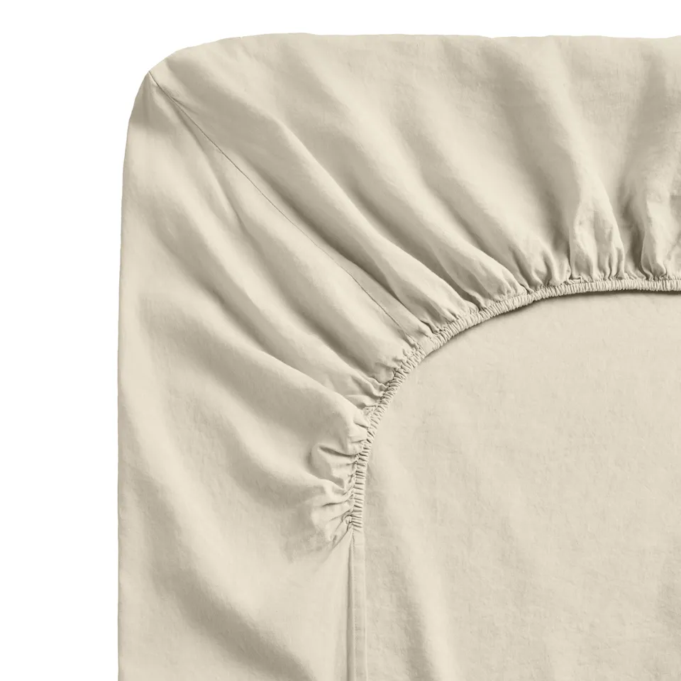 Linen Blend Pale Sand laken