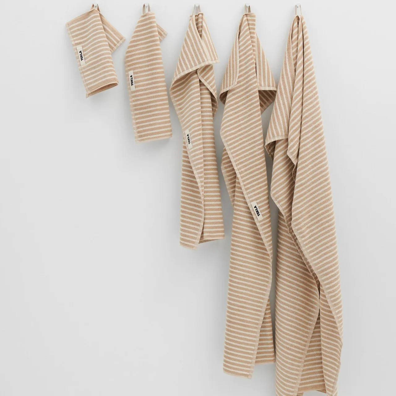 Terry håndkle ivory stripes