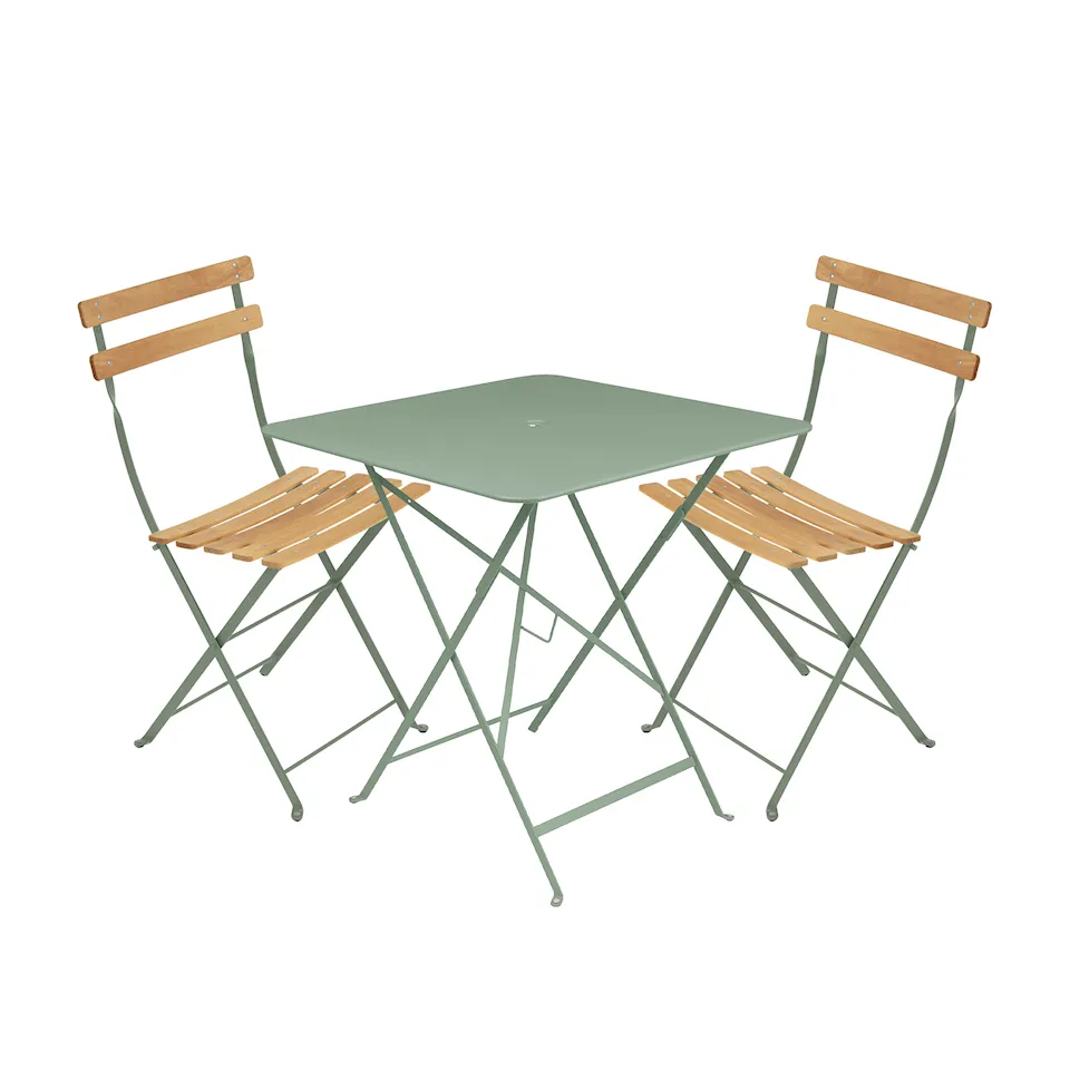 Bistro spisegruppe bord 71cm & 2 tre stoler