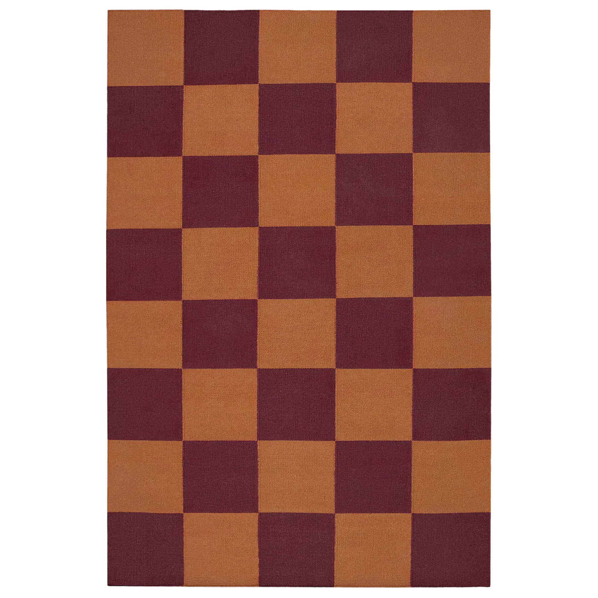 Square Red/Orange ullteppe - 1