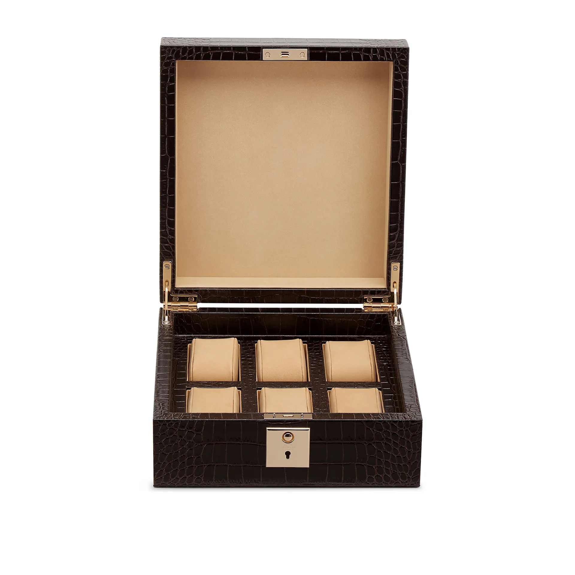 Mara Lockable Watch Box - Smythson - NO GA