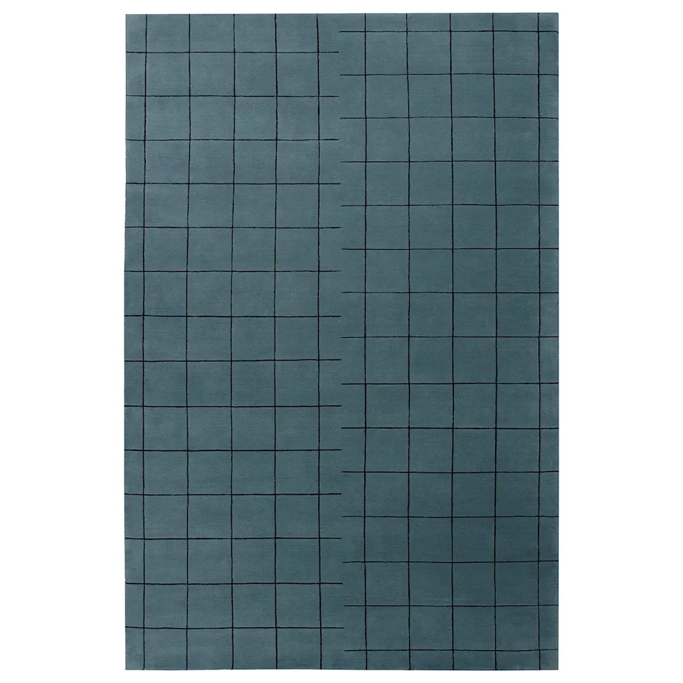 Grid Faded Blue/Black ullteppe