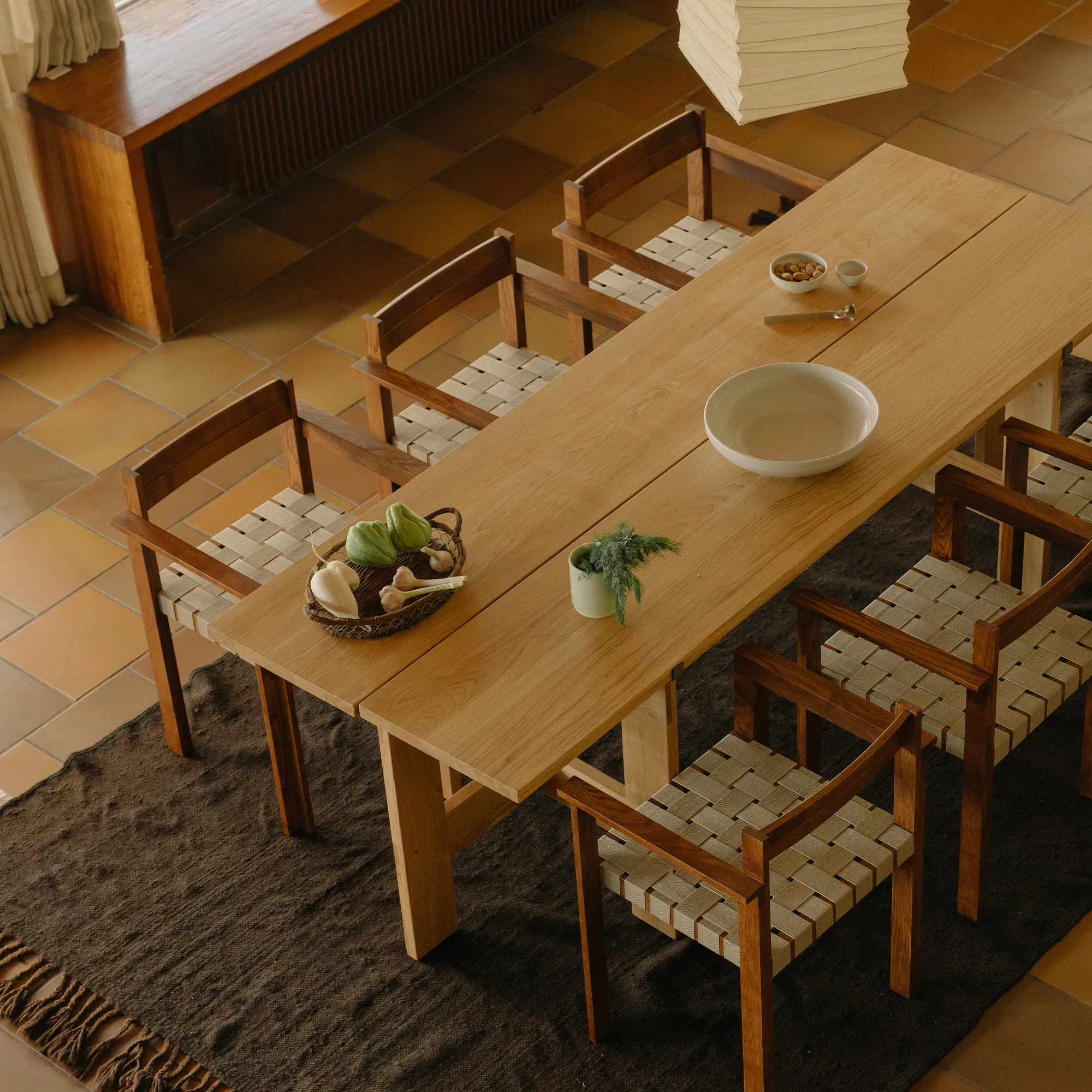 Farmhouse Trestle Planks spisebord - 5