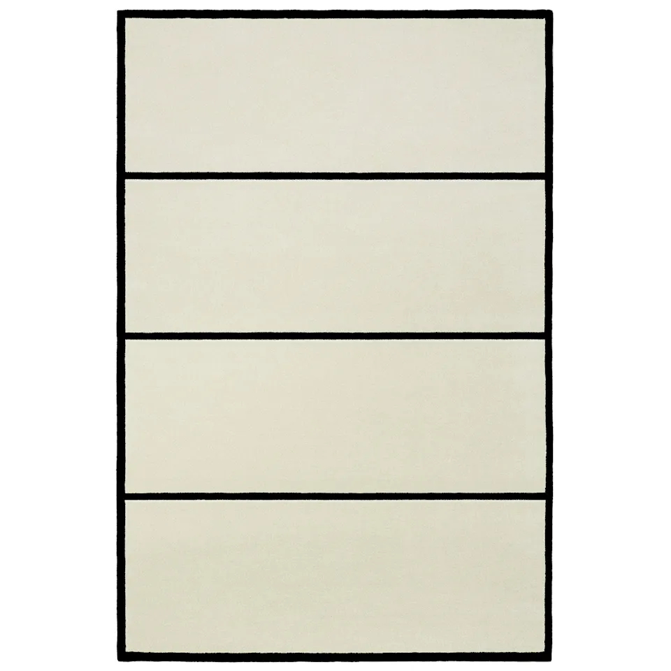 Norr Mälarstrand 01 Dusty White/Black ullteppe