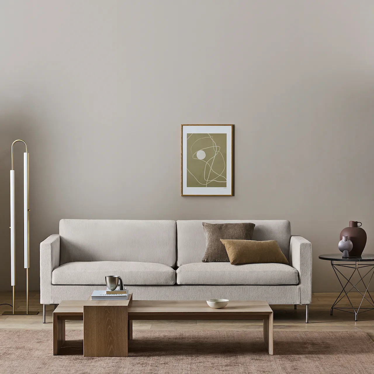 Trenton 3-seters sofa tekstil