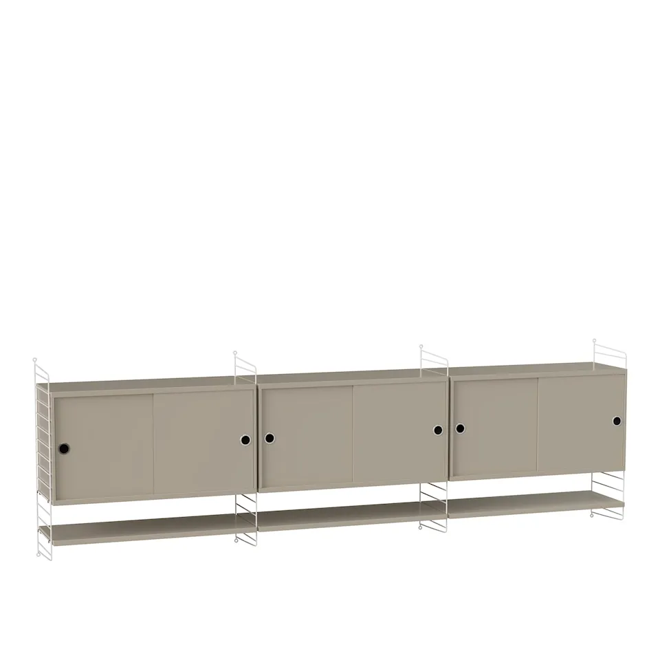 Stue hyllesystem E beige/hvit